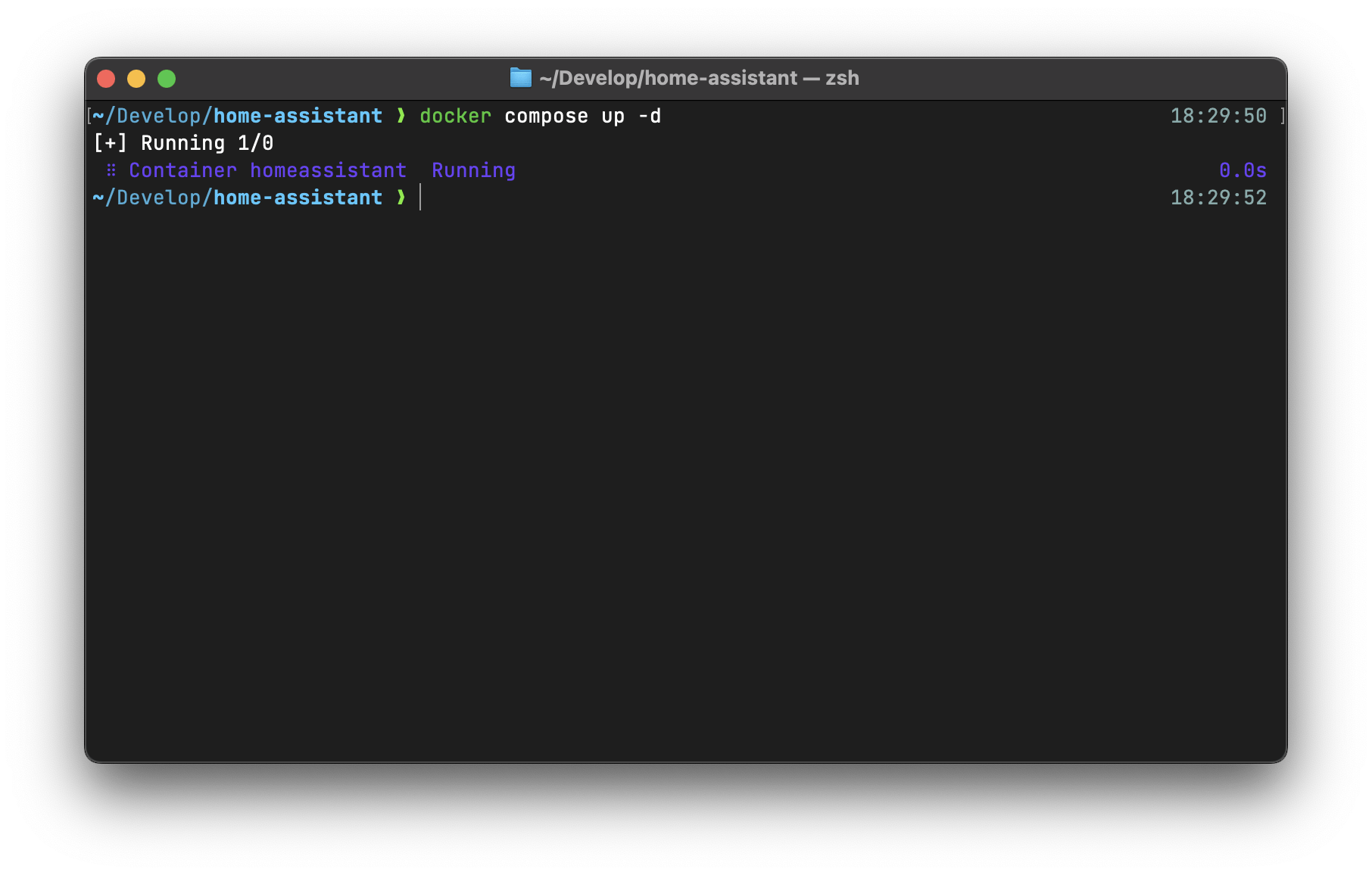 Запуск через compose