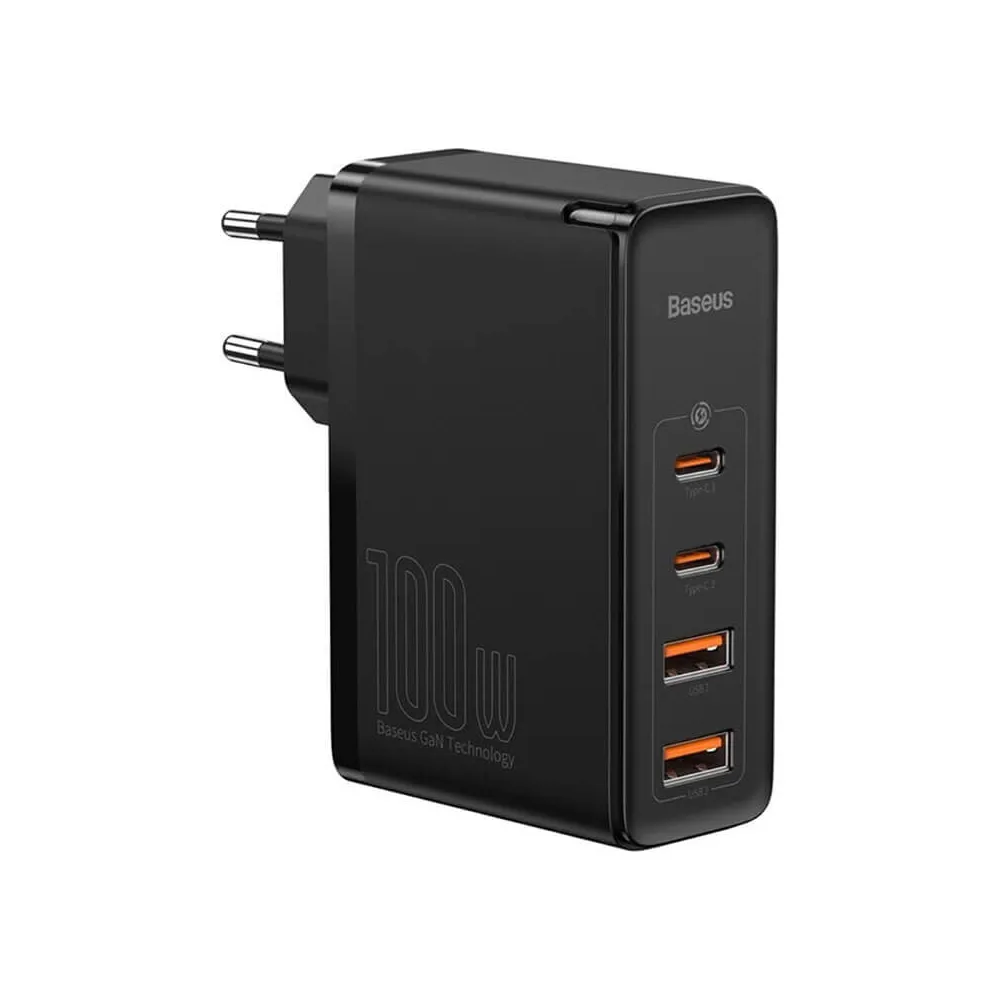 Зарядное устройство Baseus GaN, 100 Вт, USB Type-C, USB