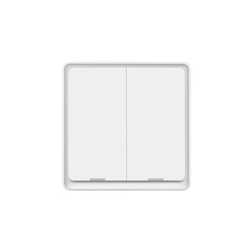Умный выключатель Booox Tuya Zigbee без нуля 2 клавиши, с магнитным реле