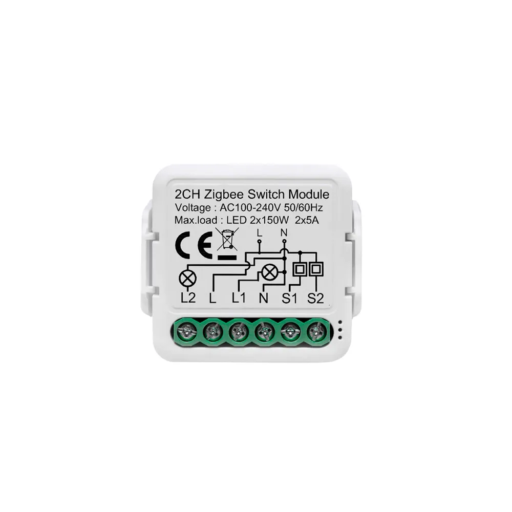 2CH ZigBee Switch Module 