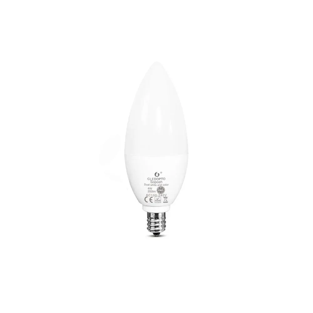 Умная светодиодная лампочка RGB+CCT с Zigbee 3.0, E14, 4W