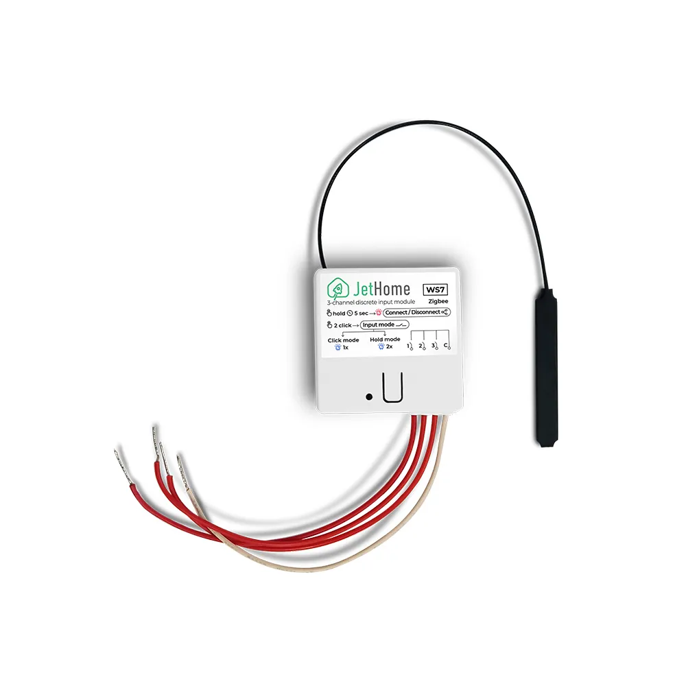 Трехканальный модуль дискретных входов c батарейным питанием (Zigbee)