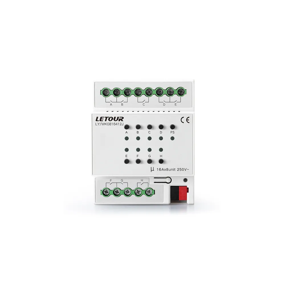 Zigbee protocol 8 channel 16A switch module