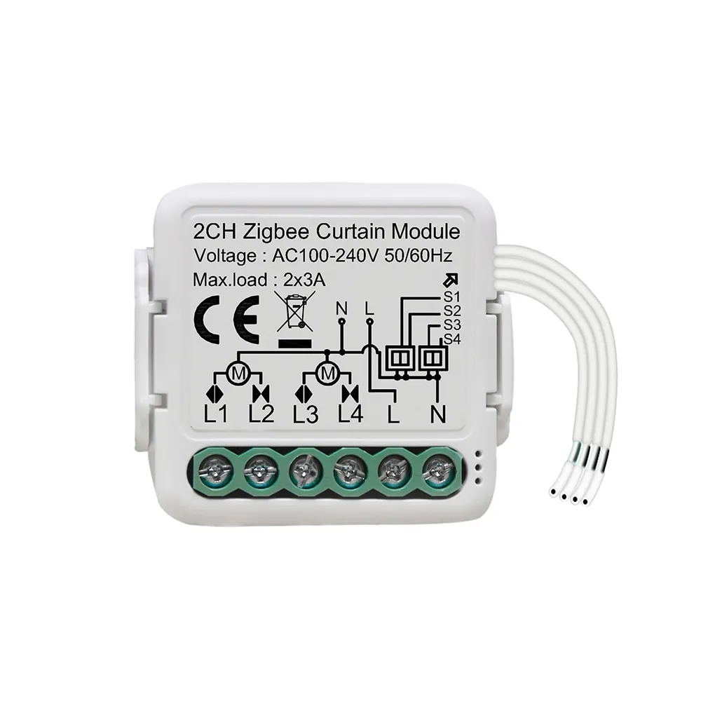 2CH Zigbee Curtain Module