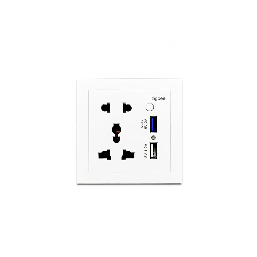 Розетка настенная универсальная с USB 10 А