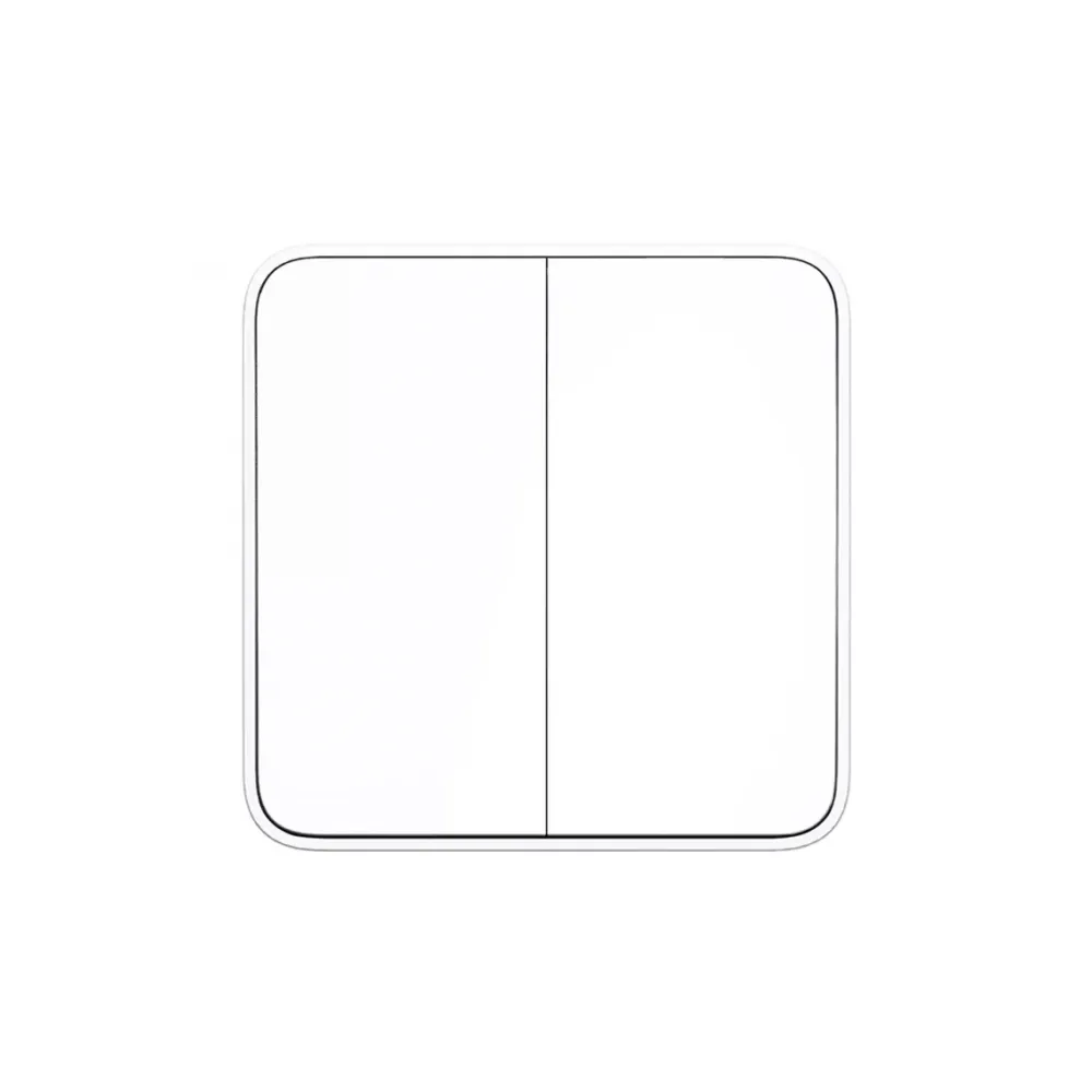 Умный выключатель двухклавишный с нулевой линией Xiaomi Mijia Smart Switch Zero Fire Edition Double (XMQBKG02LM)
