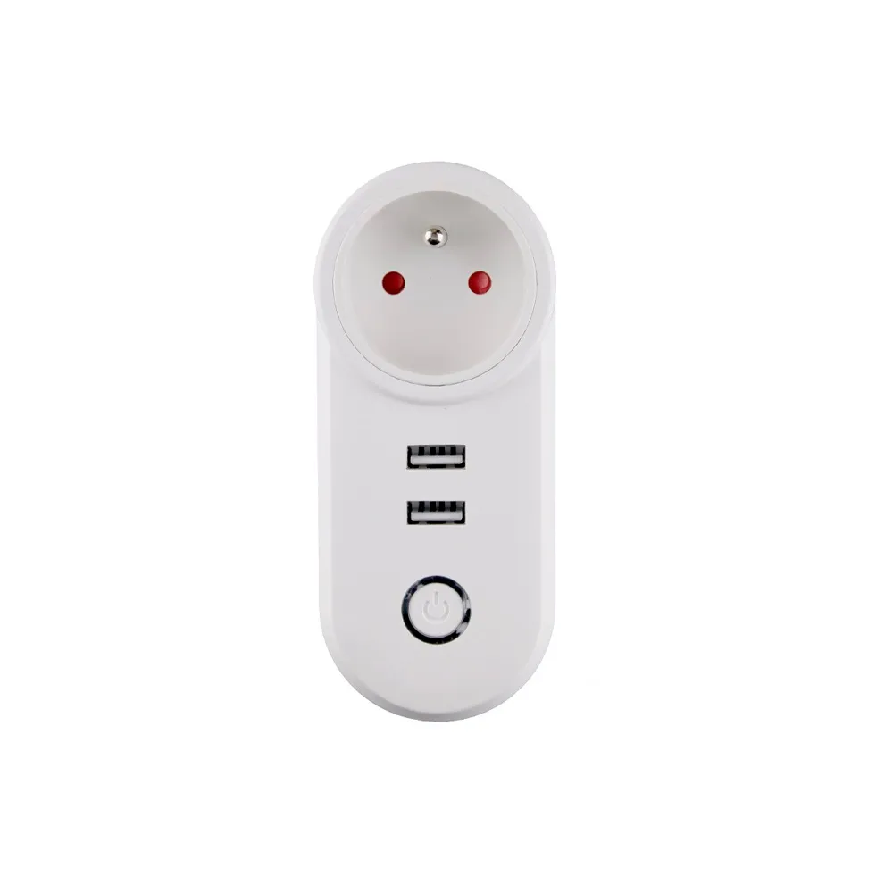 Moes ZigBee3.0 dual USB wireless socket plug