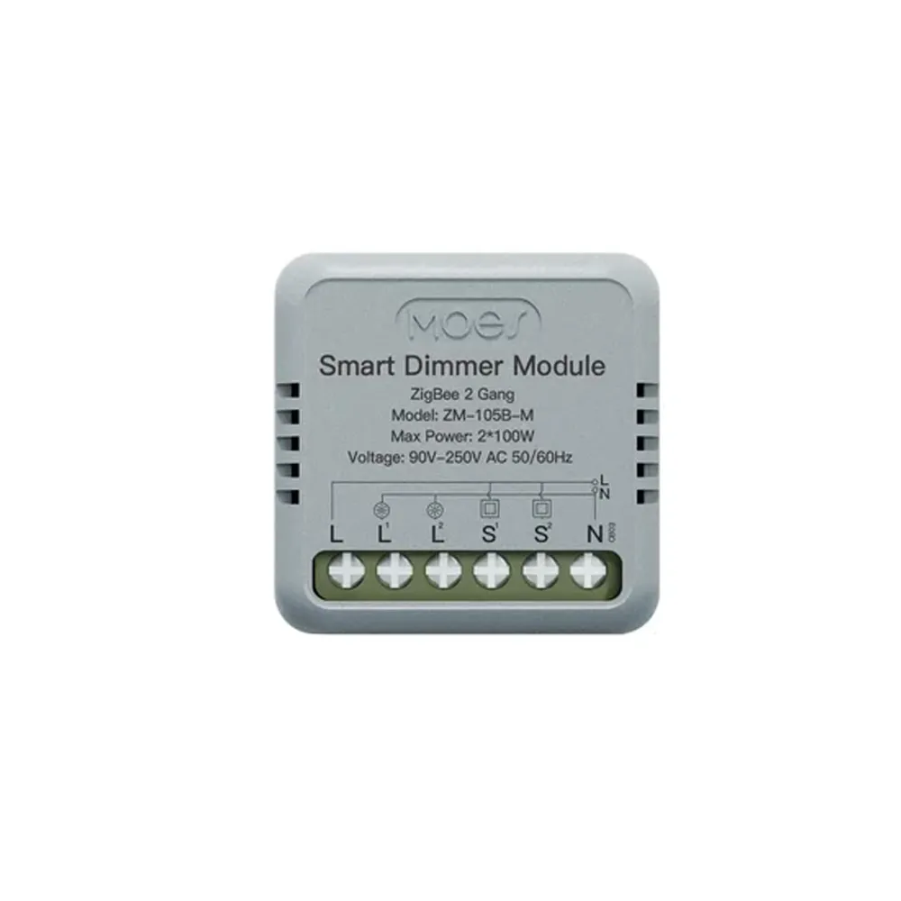 Zigbee 2 gang Dimmer