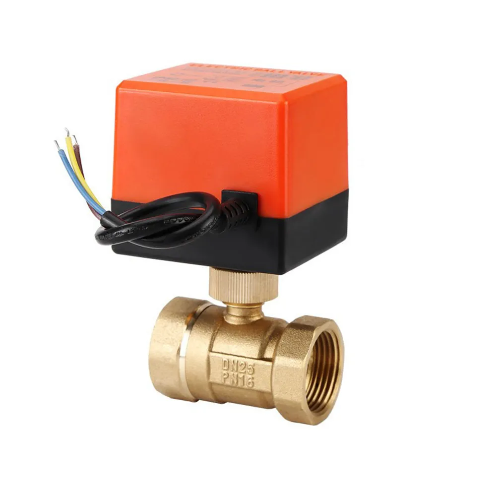 Моторизованный латунный шаровой клапан