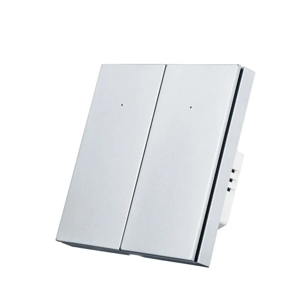 Умный Zigbee выключатель ROXIMO, двухкнопочный, SZBTN01-2P