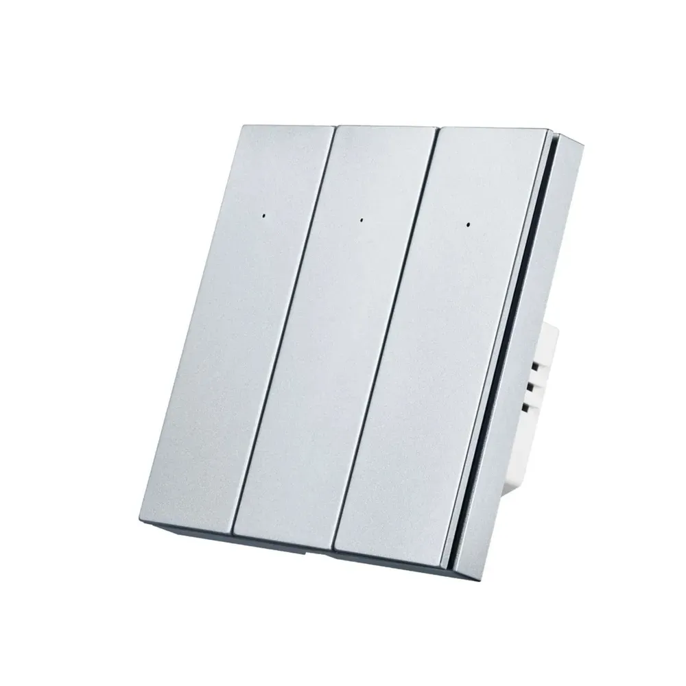 Умный Zigbee выключатель ROXIMO, трехкнопочный, SZBTN01-3P