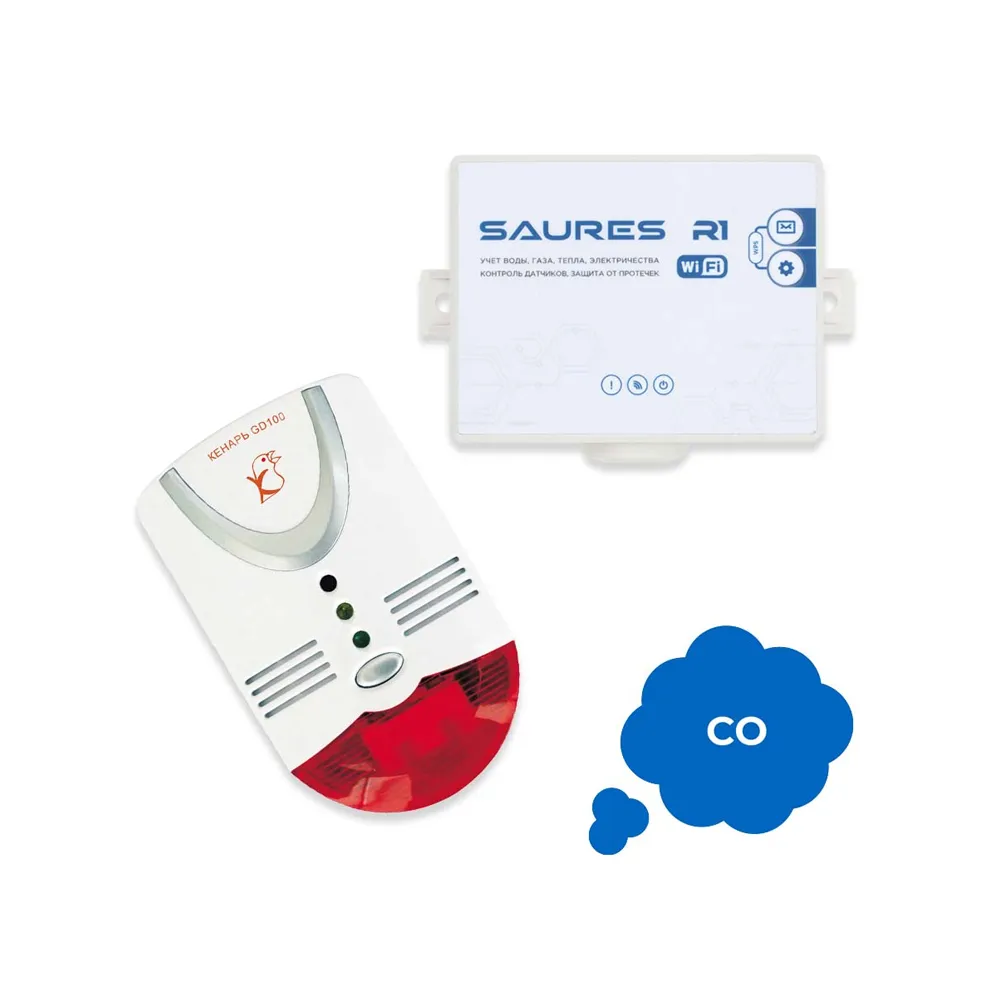 Датчик газа SAURES Wi-Fi, CO