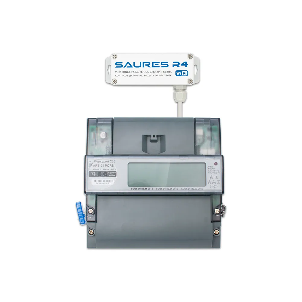 Электросчетчик Меркурий Wi-Fi (1-4 тарифа, 3 фазы, 60А)
