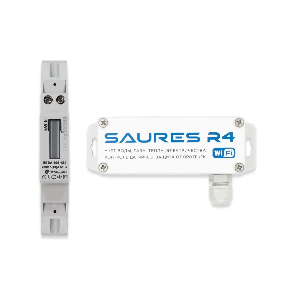 Электросчетчик НЕВА Wi-Fi (1 тариф, 1 фаза, 40А)