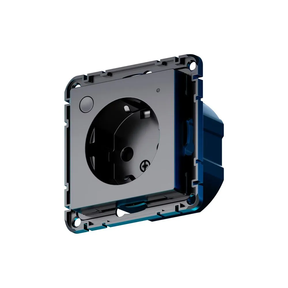 Умная розетка встраиваемая AtlasDesign Smart, карбон