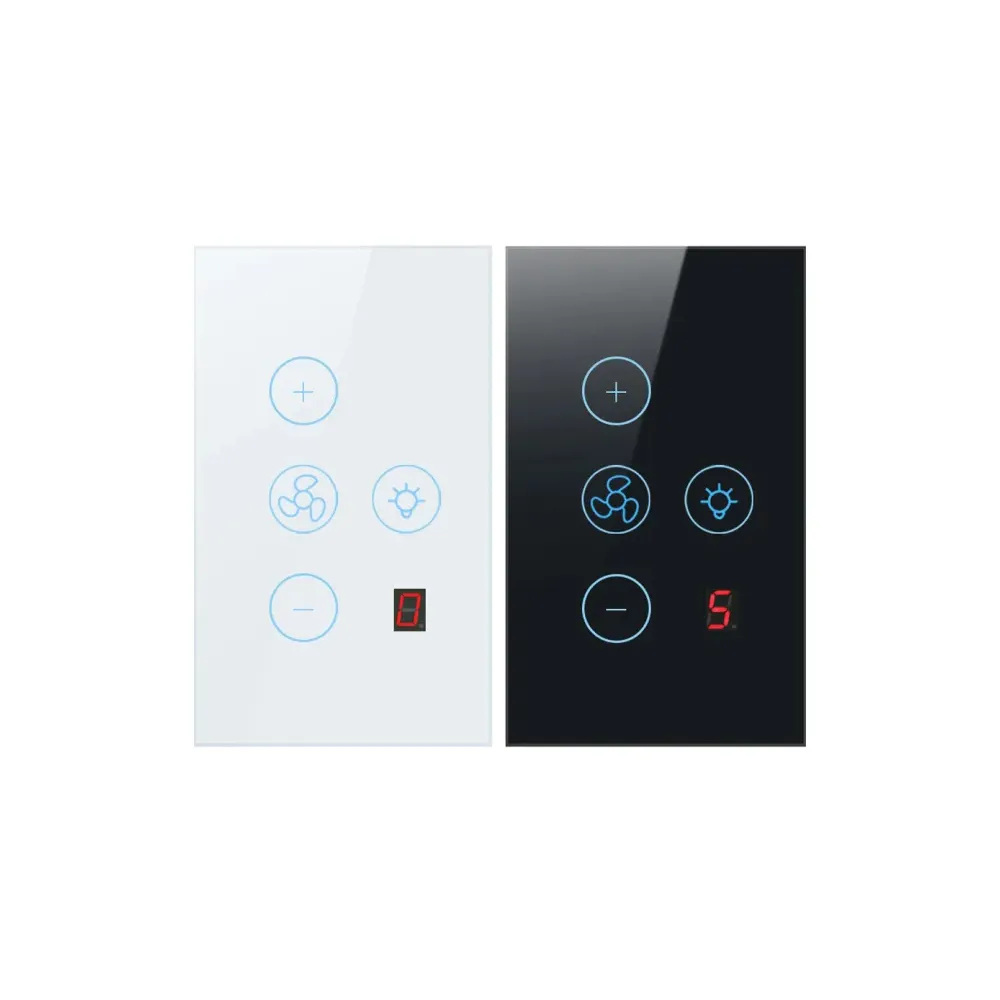 Fan Light Switch With Digital Display