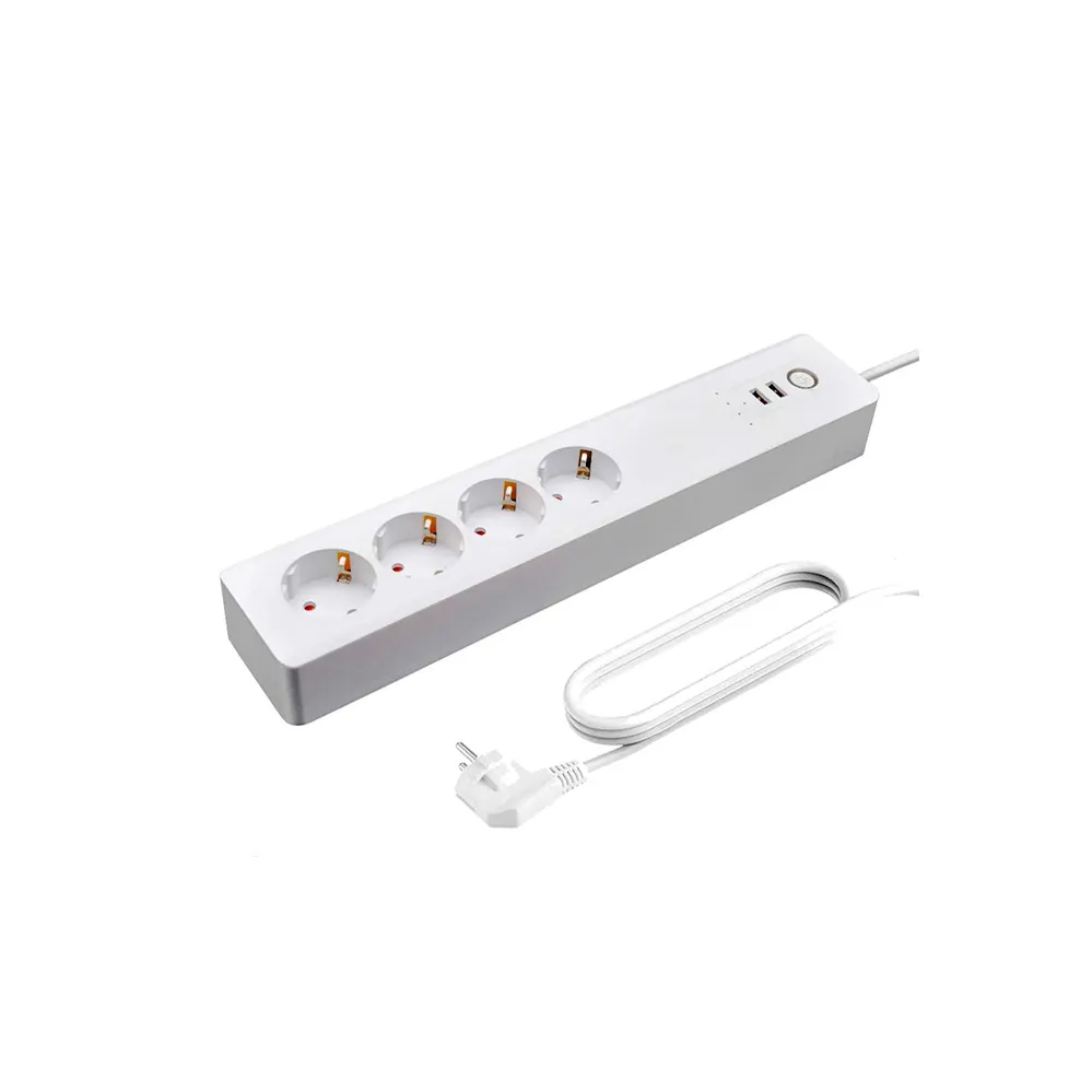 Смарт-удлинитель ZigBee с 2 USB и 4 вилками 