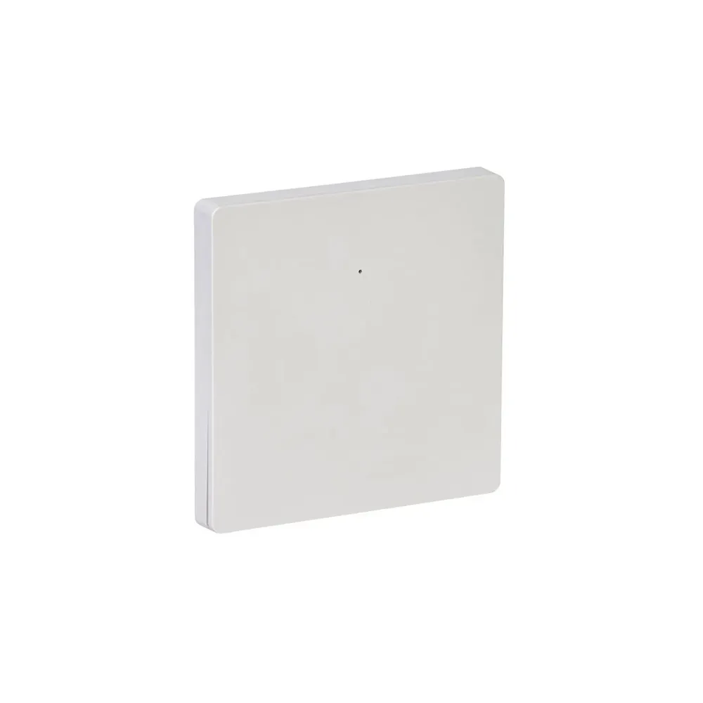 Умный выключатель одноклавишный без нейтрали ZigBee белый, с Алиса