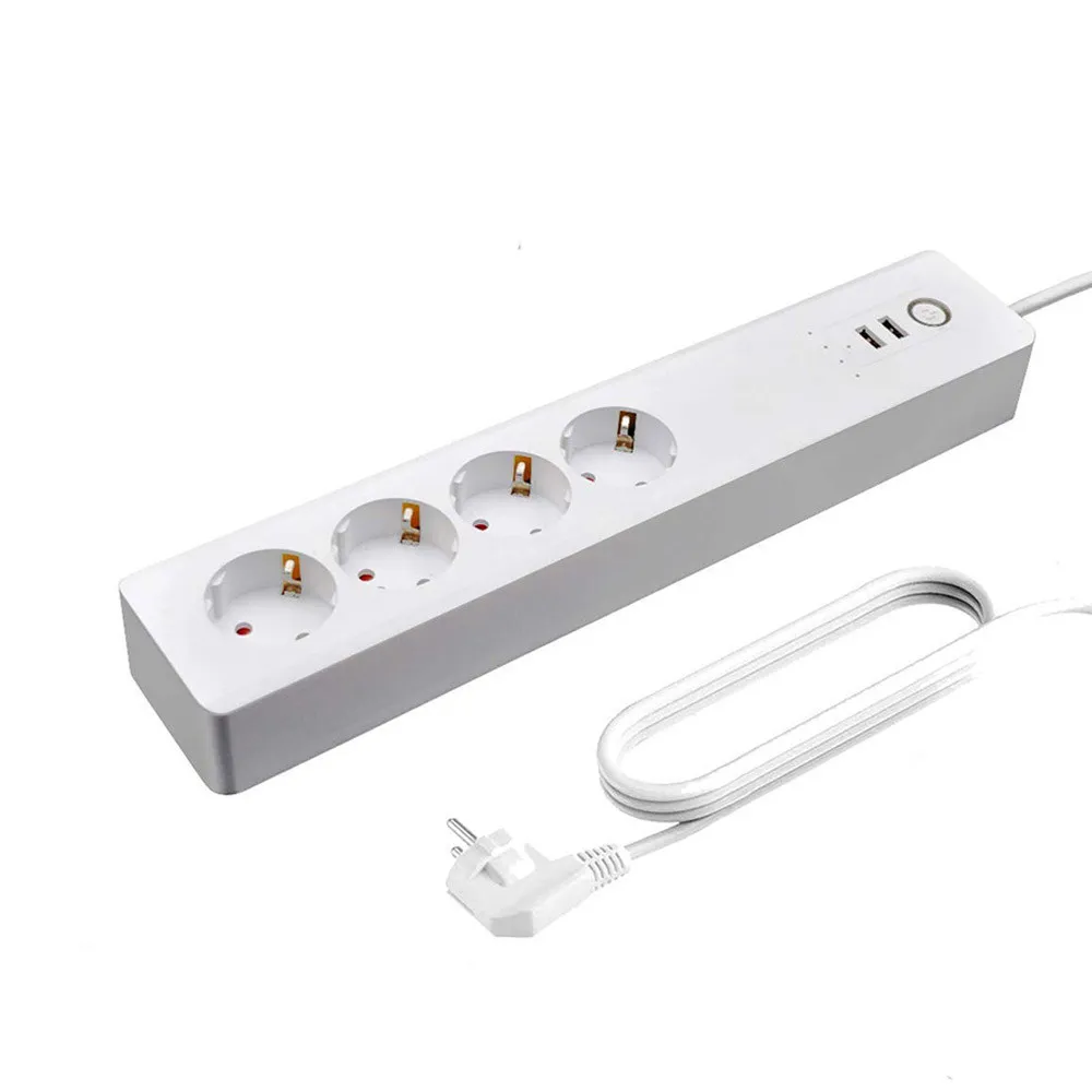 Смарт-удлинитель ZigBee с 2 USB и 4 вилками