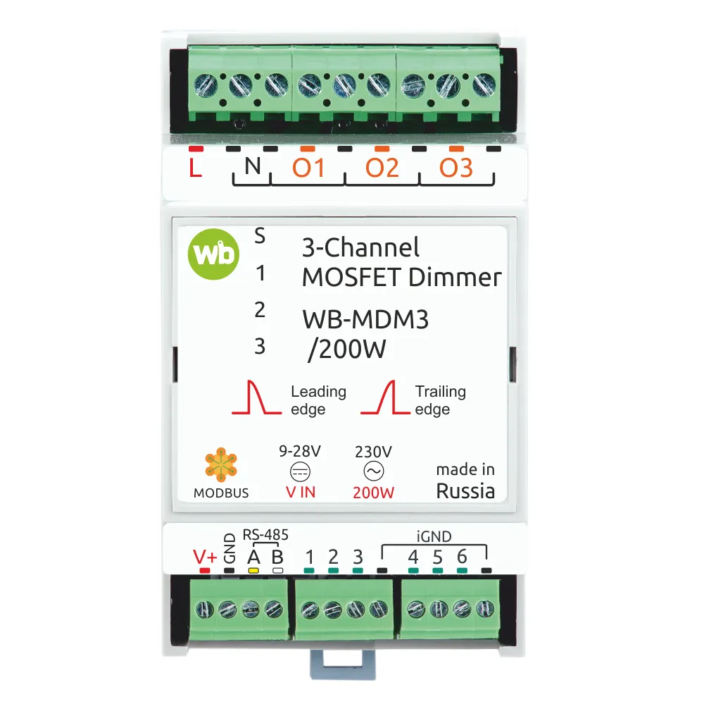 Трехканальный диммер светодиодных ламп и ламп накаливания 230В