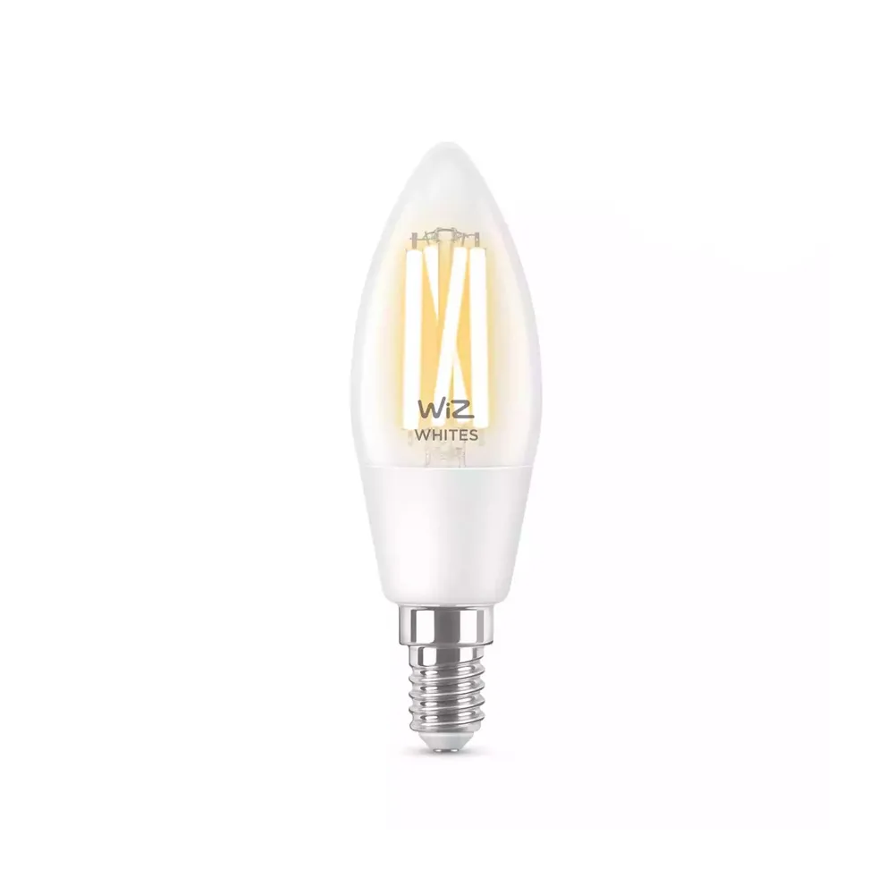 Умная лампочка WiZ Wi-Fi BLE 40 Вт C35 E14927-65CL1PF/6