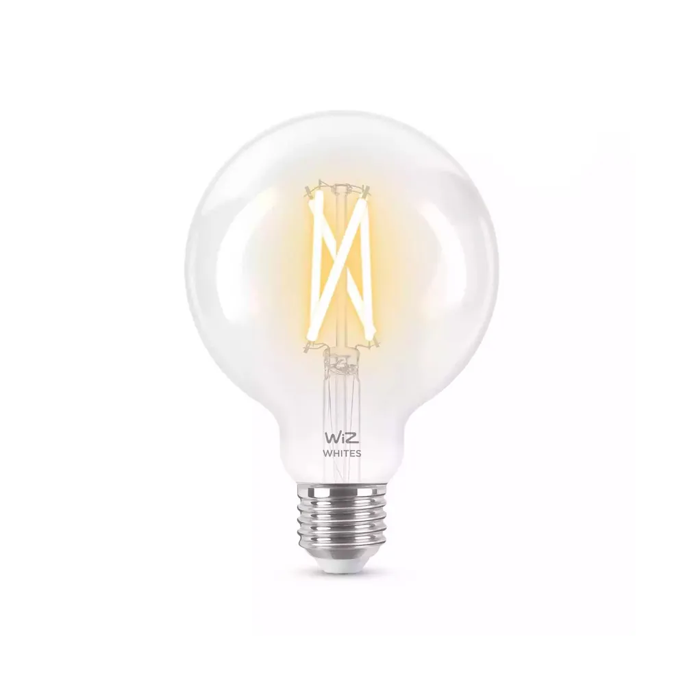 Умная лампочка WiZ Wi-Fi BLE 60W G95 E27, белый свет
