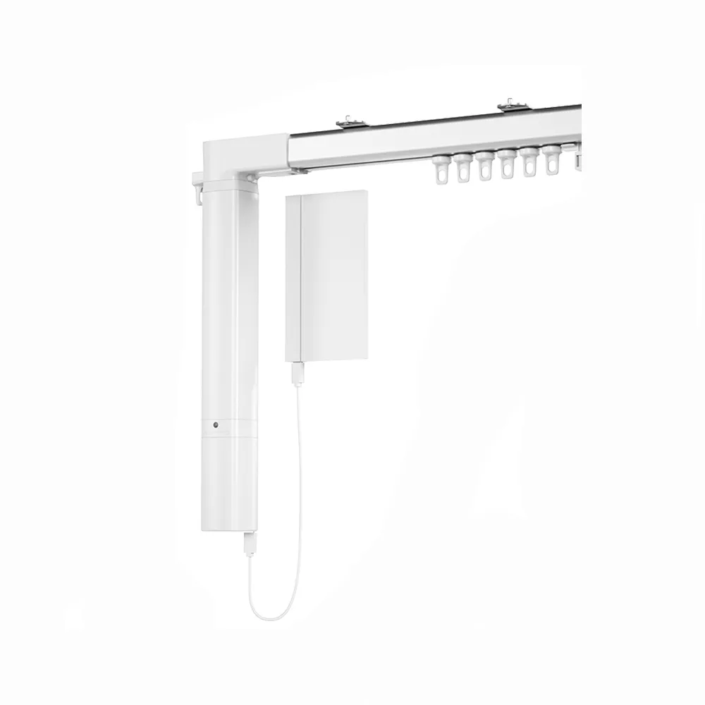 Умный электропривод для штор на солнечной батарее с карнизом Xiaomi Linptech Smart Curtain Motor C4 Telescopic Track 2.5-4.5 m