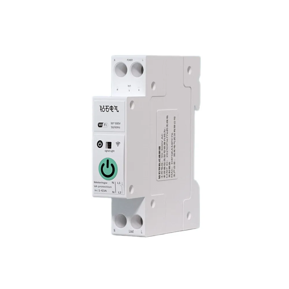 Умный однофазный автомат с нулевой линией Xiaomi Diamond Switch Metering 1p 800W