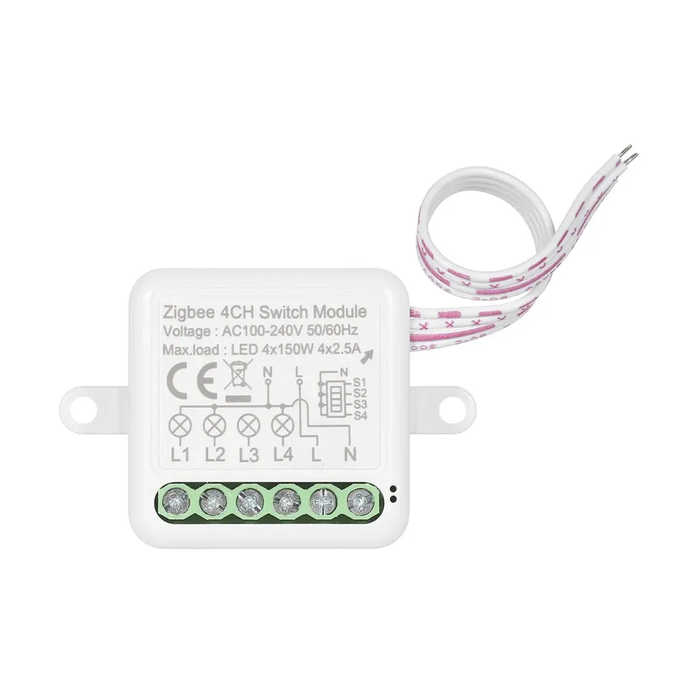 4CH Zigbee Mini Smart Switch Релейный модуль